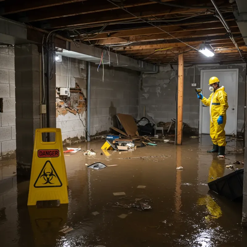 Flooded Basement Electrical Hazard in DeKalb County, MO Property